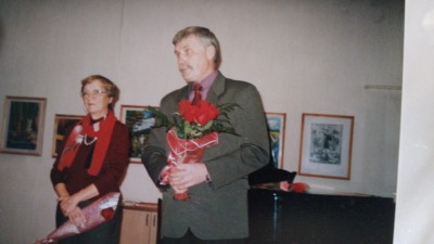 С учеником, Паршиным Александром (главный архитектор города)